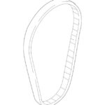 Ремень зубчатый водяного насоса VAG 04E121605E