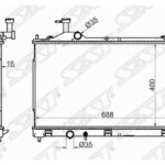Радиатор MITSUBISHI OUTLANDER XL 13- SAT