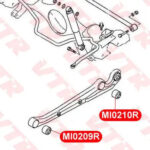 Сайлентблок заднего продольного рычага, передний VTR