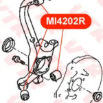 Сайлентблок реактивной тяги задней подвески VTR