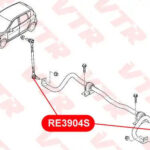 Тяга стабилизатора перед прав/лев RENAULT MEGANE III (BZ0/1_, B3_) VTR