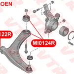 Сайлентблок рычага передней подвески, передний VTR