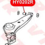 Сайлентблок рычага задней подвески, задний VTR HY0202R