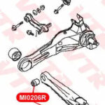 Сайленблок поперечного рычага задней подвески VTR MI0206R