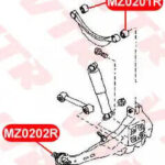Сайлентблок продольного рычага задней подвески, пе VTR