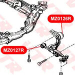 Сайлентблок нижнего рычага передней подвески, пере VTR MZ0127R