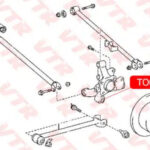 Сайлентблок цапфы задней подвески, передний (продо VTR TO0902R