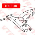 Сайлентблок рычага передней подвески, задний VTR