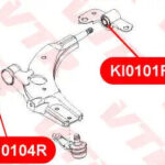 Сайлентблок рычага передней подвески, передний VTR KI0104R