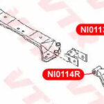 Сайлернтблок рычага передней подвески, задний VTR