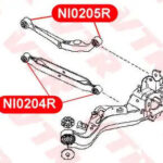 Сайлентблок заднего поперечного рычага VTR NI0205R