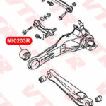 Сайлентблок продольного рычага задней подвески,пер VTR