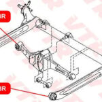 Сайлентблок балки задней подвески, передний VTR