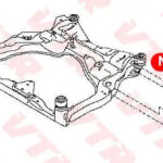 САЙЛЕНБЛОК РЫЧАГА ПЕРЕДНЕЙ ПОДВЕСКИ, ЗАДНИЙ VTR
