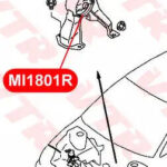 Сайлентблок задней подушки двигателя VTR MI1801R