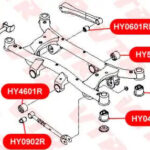 Сайлентблок подушки дифференциала, передний VTR