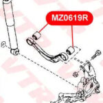 Сайлентблок верхнего поперечного рычага передней п VTR