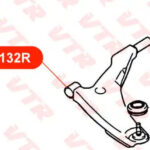 Сайлентблок рычага передней подвески, передний VTR