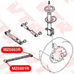 Сайлентблок продольной тяги задней подвески, задни VTR