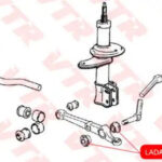 Сайлентблок растяжки передней подвески (ромашка) ВАЗ 2108-15,2170,1118 (полиуретан) VTR