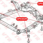 Сайлентблок подрамника передней подвески VTR OP0301R