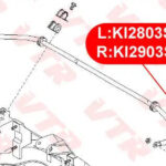 Тяга стабилизатора передней подвески, левая VTR KI2803S