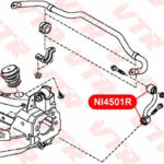 Сайлентблок тяги стабилизатора задней подвески VTR