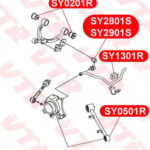 Сайлентблок верхнего рычага задней подвески VTR