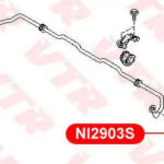 Тяга стабилизаора переденй подвески, левая VTR