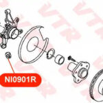 Сайлентблок поперечного рычага, цапфы задней подве VTR