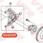 Сайлентблок цапфы задней подвески VTR