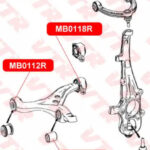 Сайлентблок нижнего рычага передней подвески, пере VTR MB0112R