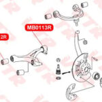 Сайлентблок нижнего рычага передний подвески, задн VTR
