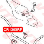 Полиуретановая втулка стабилизатора задней подвеск VTR