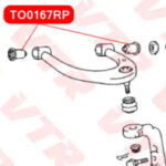 Полиуретановый сайлентблок верхнего рычага передне VTR