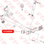 Сайлентблок балки задней подвески VTR