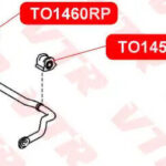 Полиуретановая втулка стабилизатора передней подвески, правая VTR