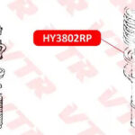 Полиуретановая проставка пружины задней подвески, нижняя VTR