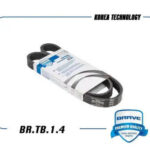 Ремень поликлиновый 5PK 970 BR.TB.1.4 Nexia, Lanos SOHC 8V с ГУР BRAVE