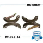 Колодка тормозная задняя 95017074 BR.BS.1.10 Chevrolet Aveo T250, T300, Cobalt 11- для d. 14' BRAVE