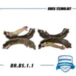 Колодка тормозная задняя 58305-0UA000 BR.BS.1.1 Solaris, Rio, Getz, I20 c АБС (D=203mm) BRAVE