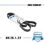 Ремень поликлиновый 6PK1736 BR.TB.1.33 Skoda Rapid 13-, Octavia 09-,Yeti,VW Polo,Tiguan с кондицион. BRAVE