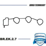 Прокладка коллектора 96569405 BR.EK.2.7 впускного Matiz, Spark 0.8  тройная BRAVE