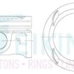 Поршень без колец Opel A14NET Euro 5, B14NEL Euro 6 d72.5+0.50 Teikin TEIKIN