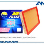 Фильтр воздушный OPEL CORSA C, Z12XE, -2006, MERIVA A, Z16XEP, -2010 AMDFA755 AMD