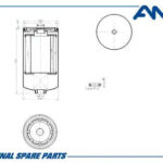 Фильтр топливный HYUNDAI Santa Fe CM, 2,2 D, Getz TB, Matrix FC, 1,5 D, Sonata NF, Carens FG, 2,0 D AMDFF24 AMD