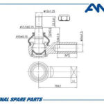 Наконечник рулевой усиленный AMD TE113