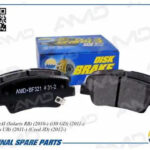 Колодки тормозные дисковые (задн.) HYUNDAI Solaris RB, 2010-, i30 GD, 2011-, KIA Rio UB, 2011-, Ceed JD, 2012- AMDBF321 AMD