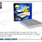 Фильтр салонный (угольный) TOYOTA Land Cruiser VII J200, 2007-, Camry V30, V40, V50, Rav 4 IV A40, 2012-, LEXUS RX III AGL10,GGL15,GYL1_, 2008-, SUBARU Legacy V, 2009- AMDJFC96C AMD