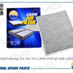 Фильтр салонный (угольный) VOLKSWAGEN Touareg 7LA, 7L6, 7L7, -2010, AUDI Q7 4LB, -2010, Transporter VI, 2015- AMDFC722C AMD